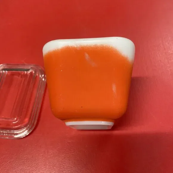 Vintage PYREX Refrigerator Storage Dish – 501 B – Red - Picture 5 of 8